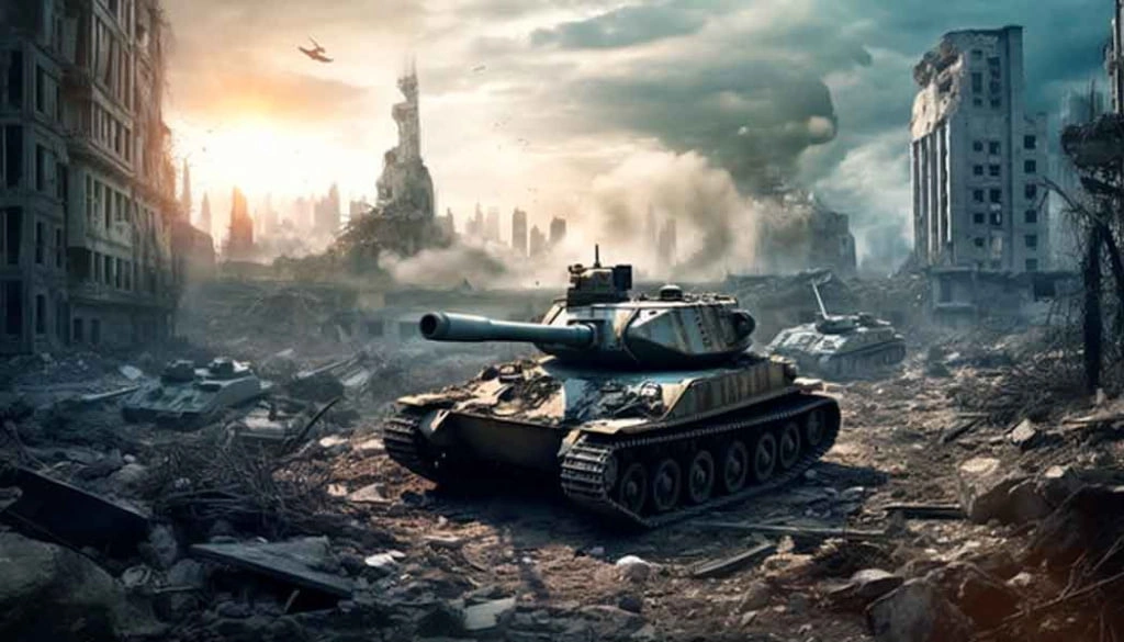 Tank destroyer hidden firing position