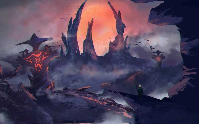 Dota 2 spellcaster positioning